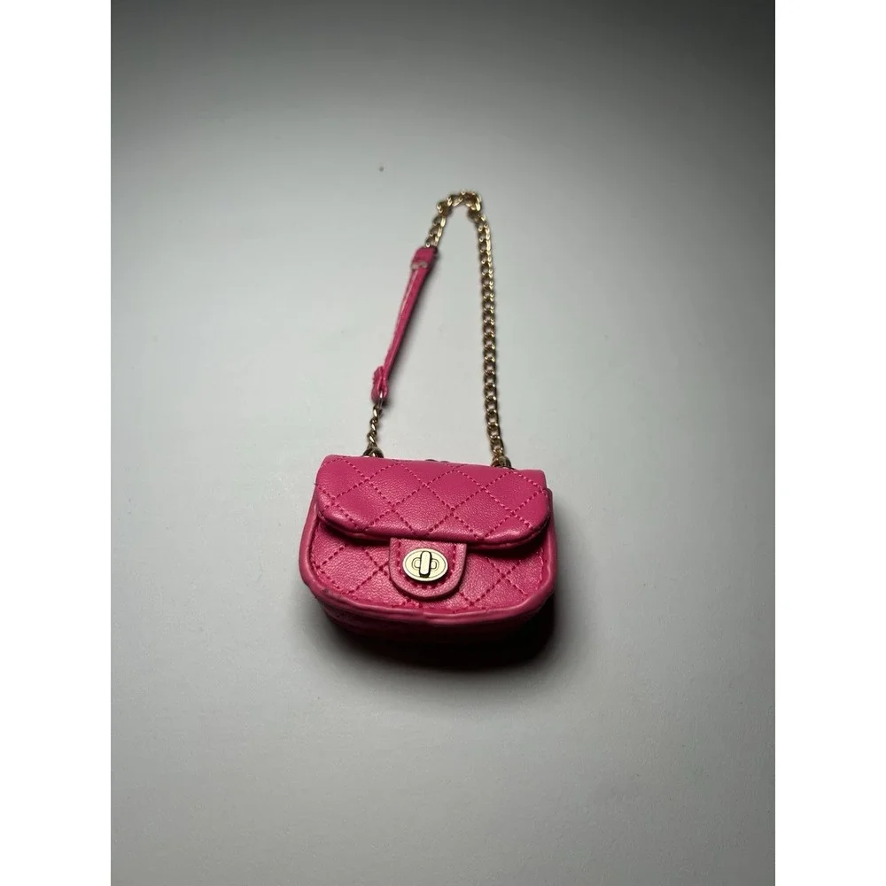 Zuru 5 Surprise Mini Fashion Pink Purse With Chain Strap Great For Barbie Dolls